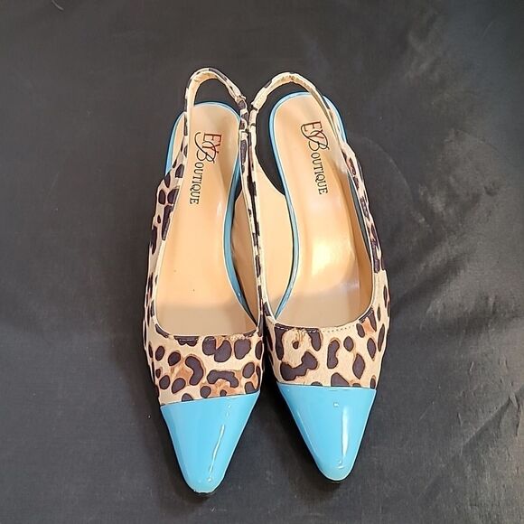 BRAND NEW WILD ABOUT COLOR SLINGBACK BY EY BOUTIQUE STYLISH SLINGBACKS SHOES - Picture 4 of 14